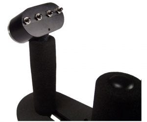 thumbs switch for tri-pin driving aid