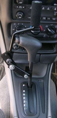 t-handle mounted gear selector extension driving aid