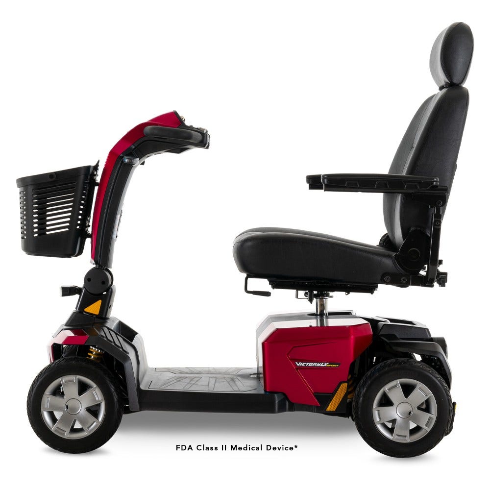 Pride Mobility Victory LX Sport Scooter candy apple red