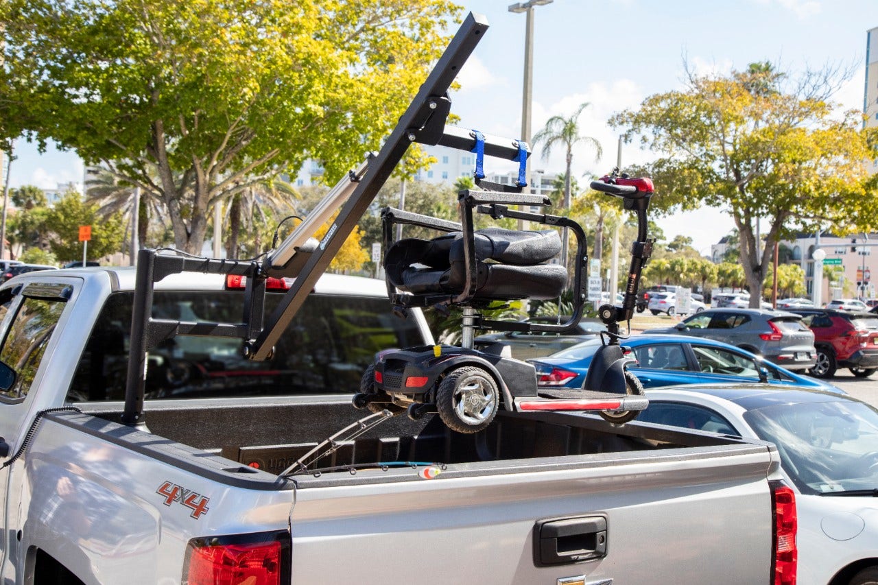 Harmar AL825 Truck Wheelchair Hoist Lift installed on truck