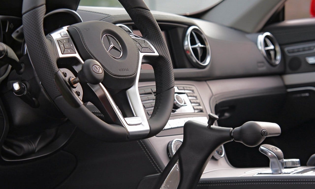 Mobility Innovations Hand Controls for Driving 4120 Classic II installed in car