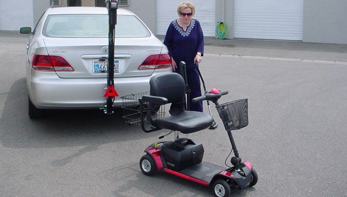 TriLift Exterior Scooter and Wheelchair Lift