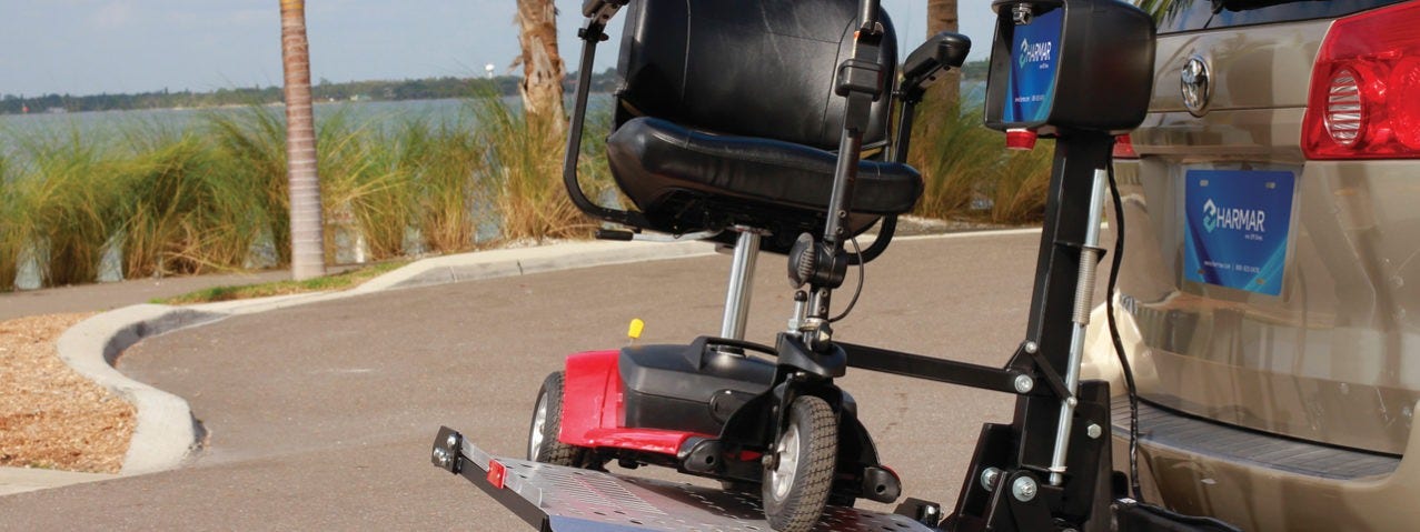 Carries virtually all scooters 