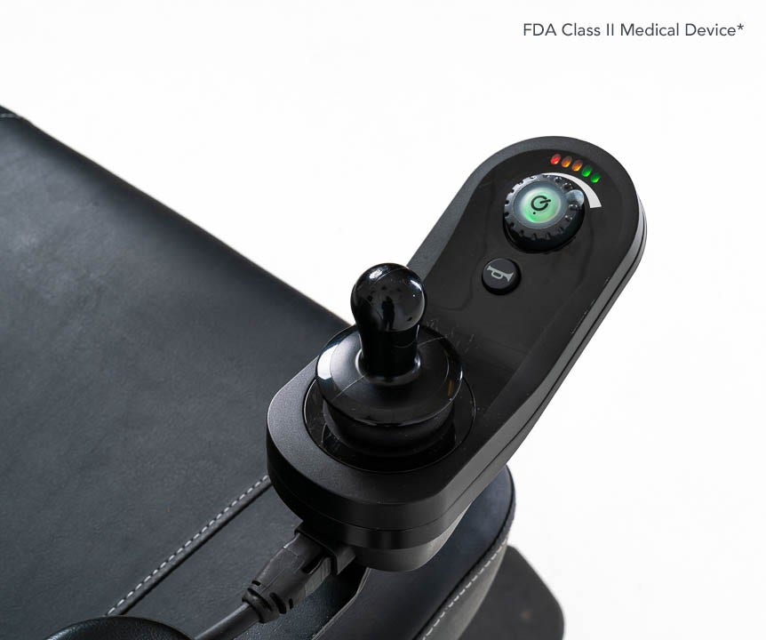 Jazzy EVO 614HD Electroc Power Chair Wheelchair controls close up