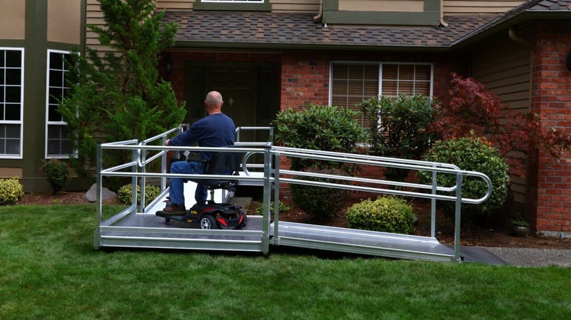 Adobe Material Ramp Modular Wheelchair Ramp | Home Accessibility