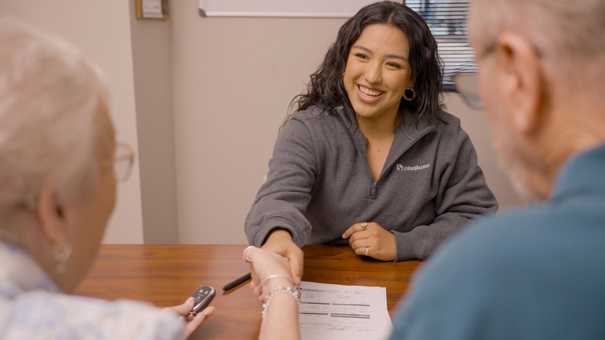 United Access customer experience dealer handshake