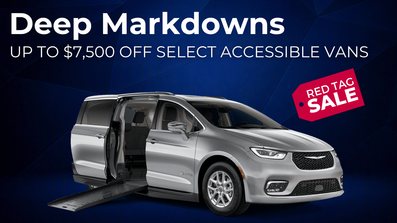 Deep markdowns up to $7500 off select accessible vans