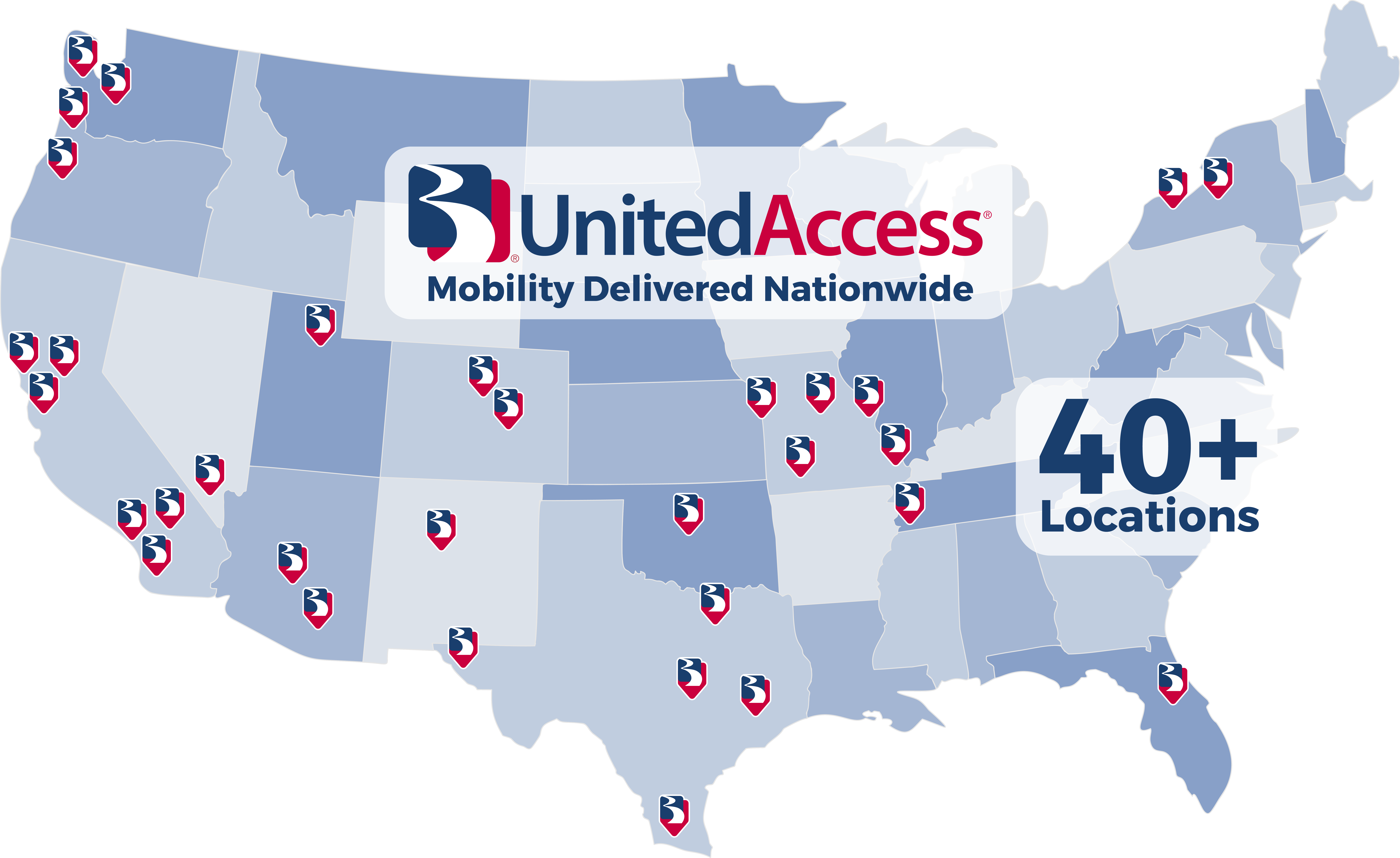 united access locations map