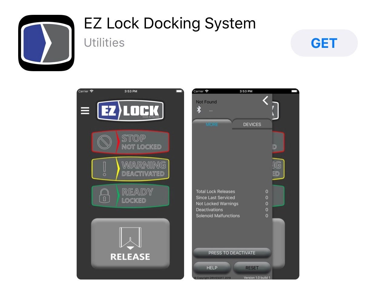 EZ Lock Securement Systems app