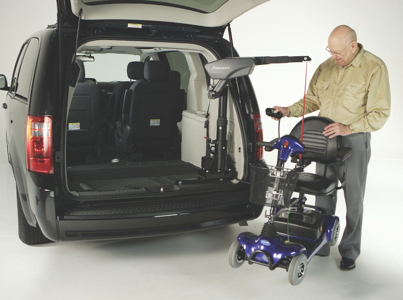 Bruno Lifter Wheelchair Lift installed scooter