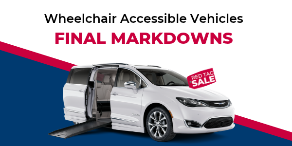 red tag markdowns on wheelchair accessible vehicles