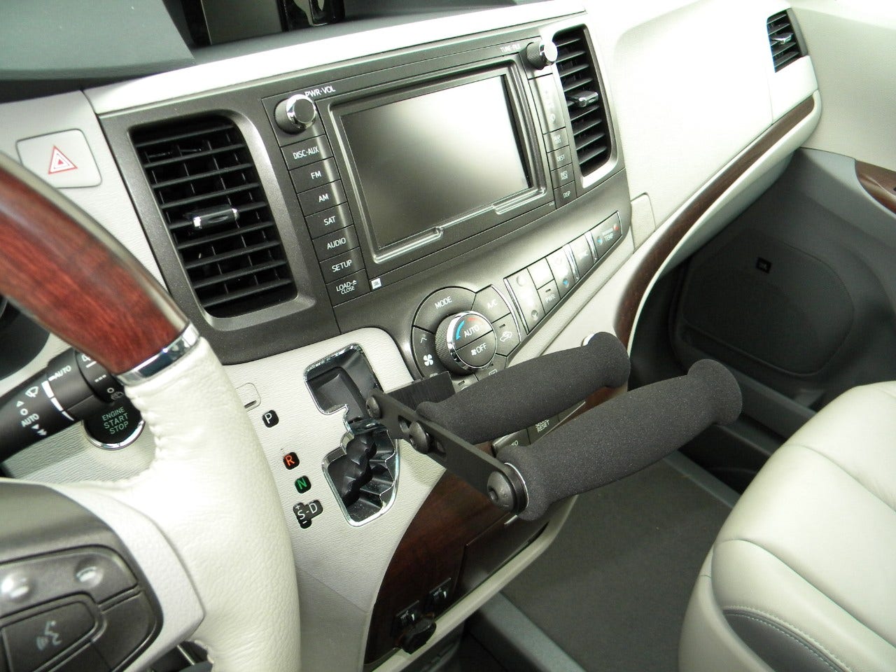 Pedal Extenders, Foot Controls, and Pedal Guards for Cars and Wheelchair Vans Gated Horizontal Shifter