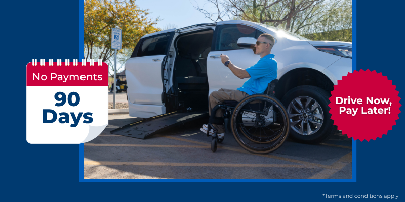 90 day no pay on wheelchair accessible vans