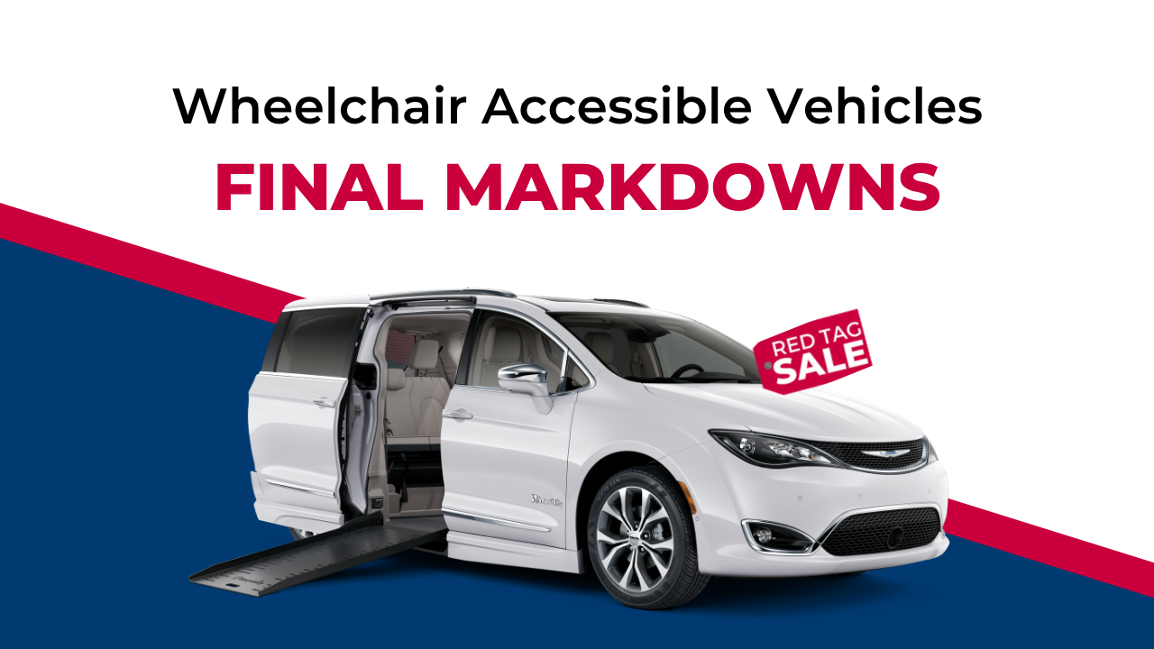 red tag markdowns on wheelchair accessible vehicles