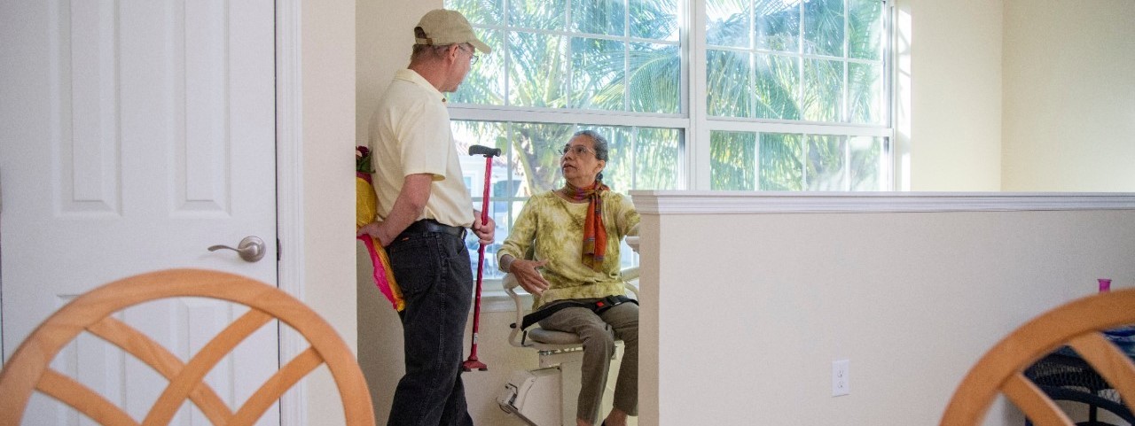 accessible home with stairlift