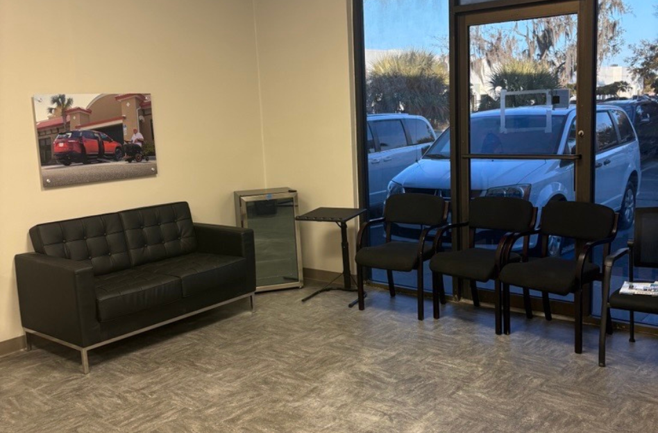 couch and chairs in family room of store