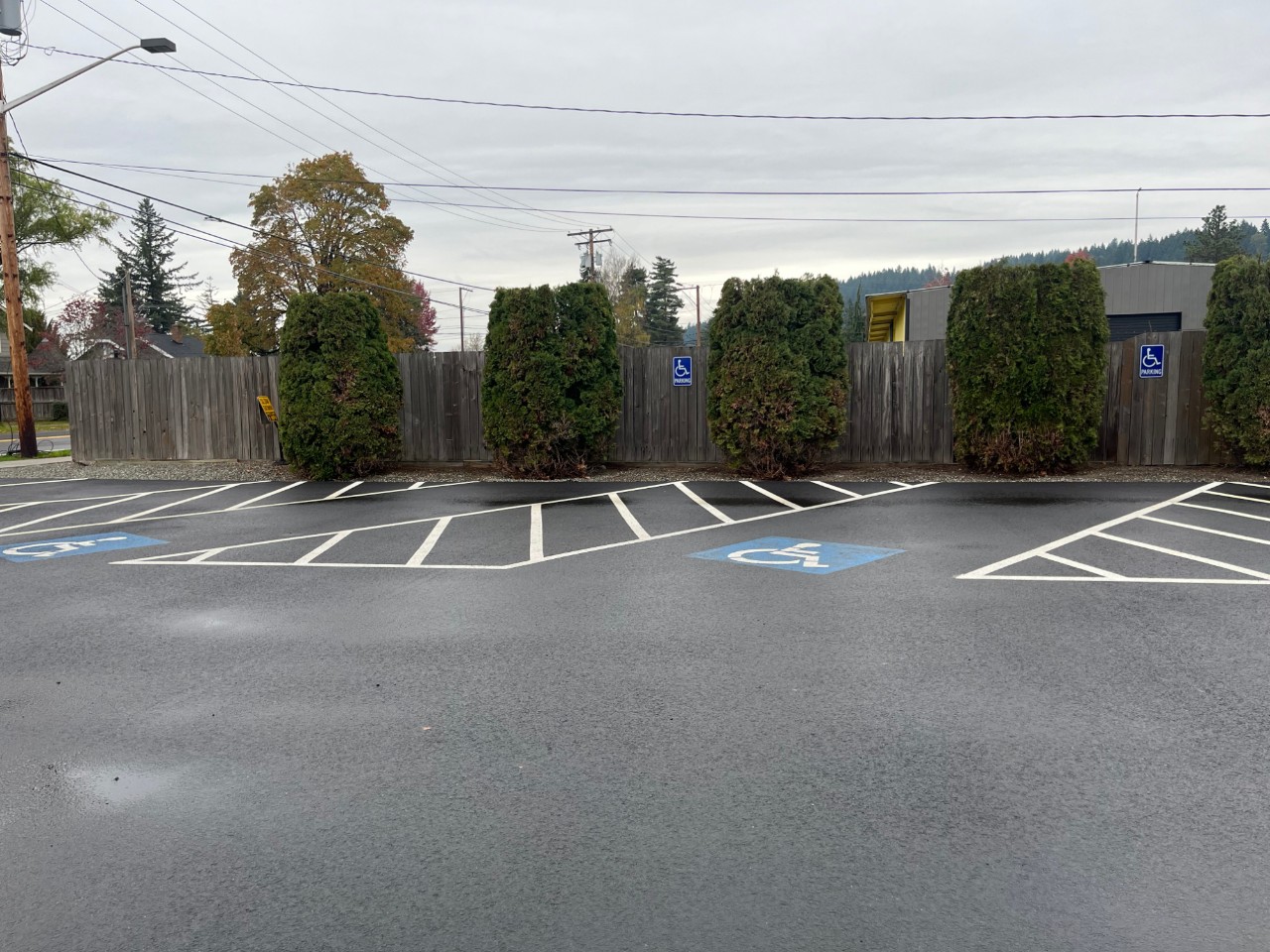 accessible parking lot