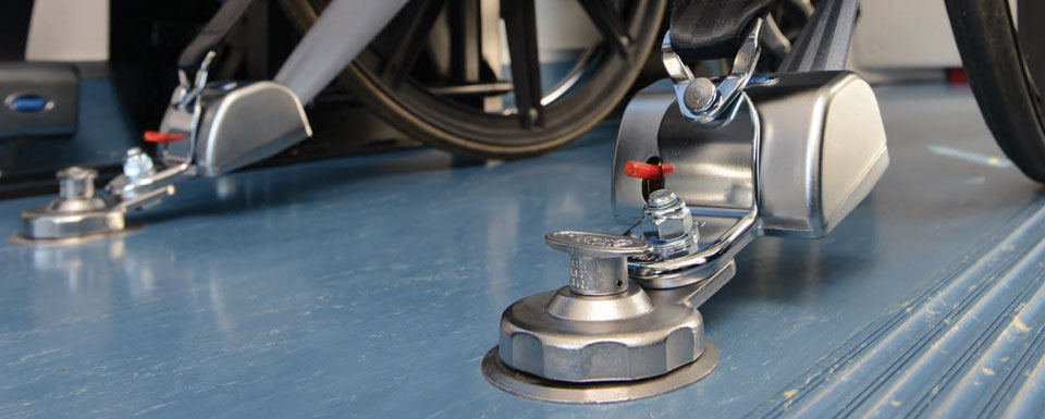 wheelchair securement for cars
