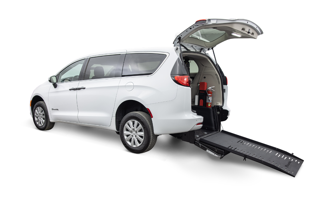 Wheelchair Accessible Non-Emergency Medical Transport van with rear entry ramp