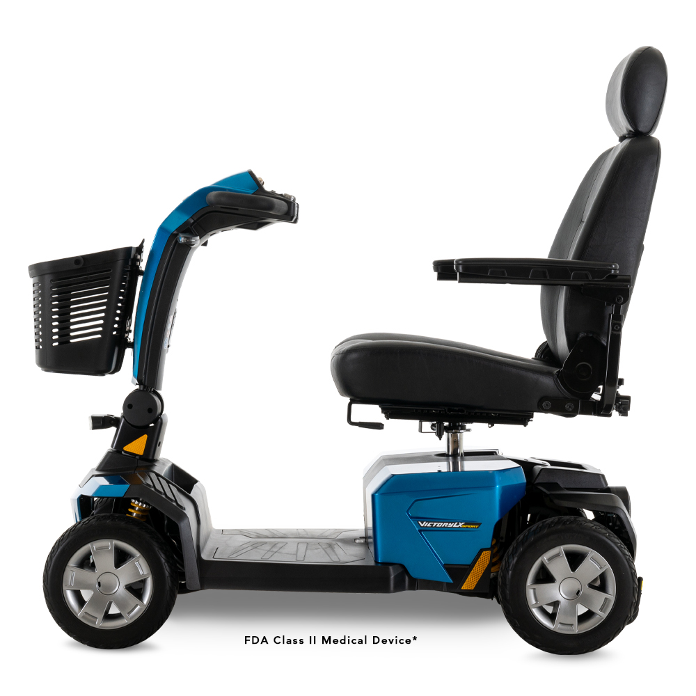 Pride Mobility Victory LX Sport Scooter true blue