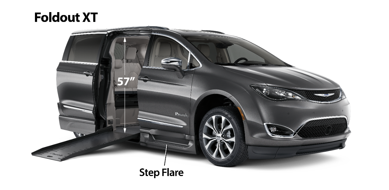 Chrysler Pacifica Foldout XT Wheelchair Van with Labels