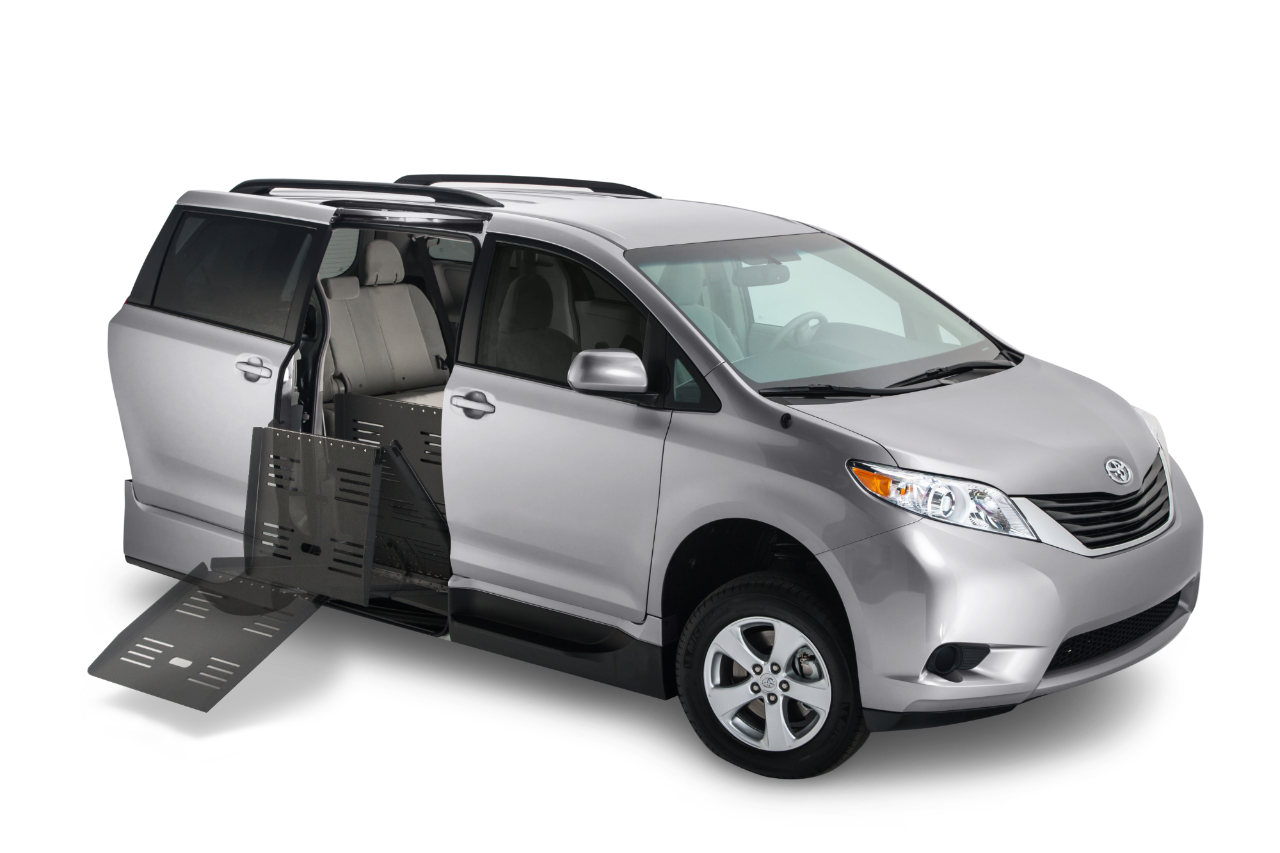 Silver Toyota Sienna with Access 360 Power Fold-Out Ramp