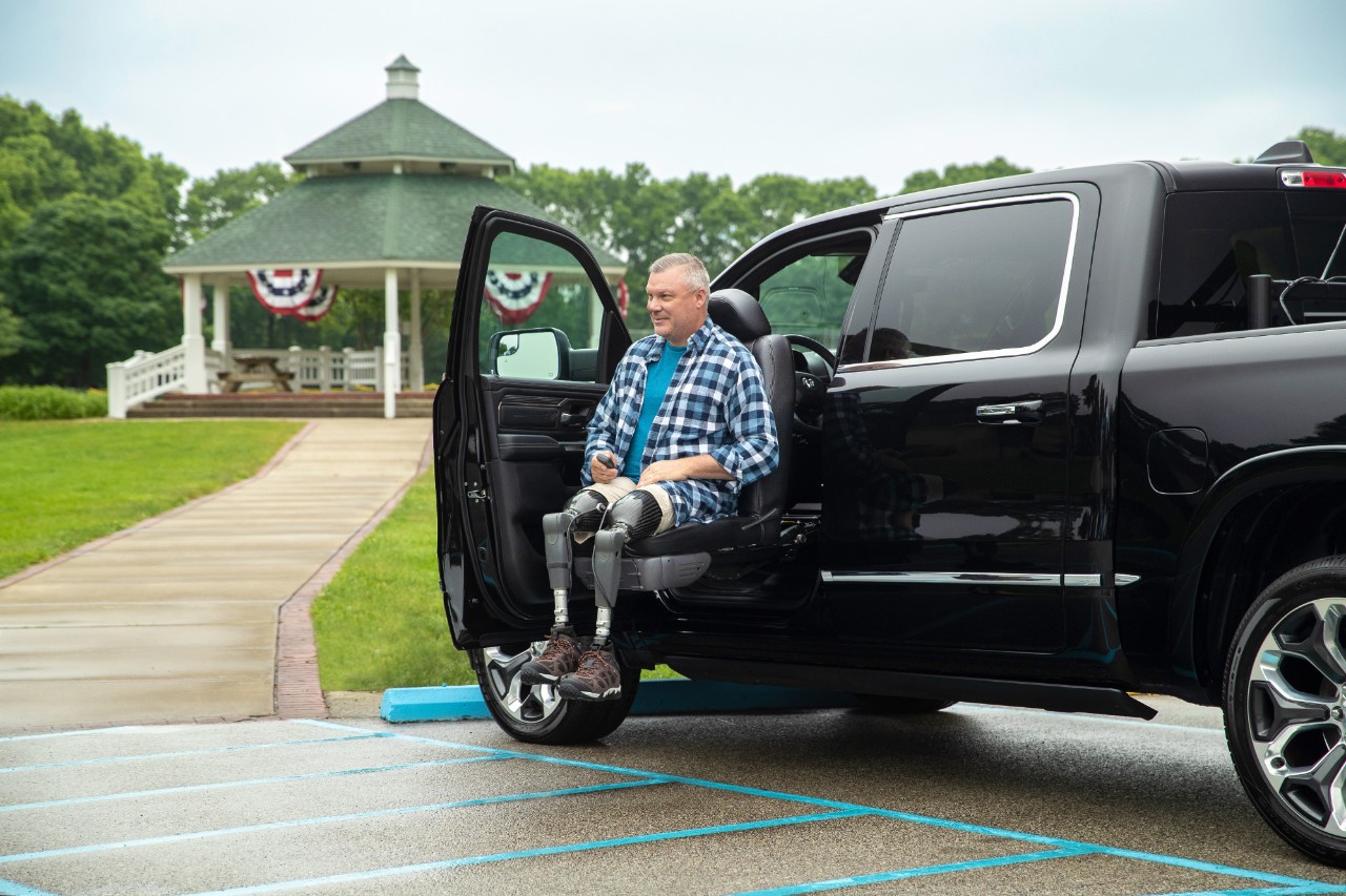 ATC Truck Conversion Mobility Solutions for Truck man in vehicle