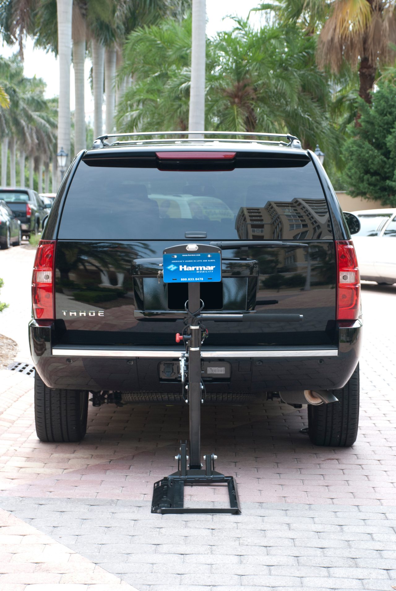 Harmar AL580 Scooter Powerchair Lift Installed on Vehicle View without Scooter