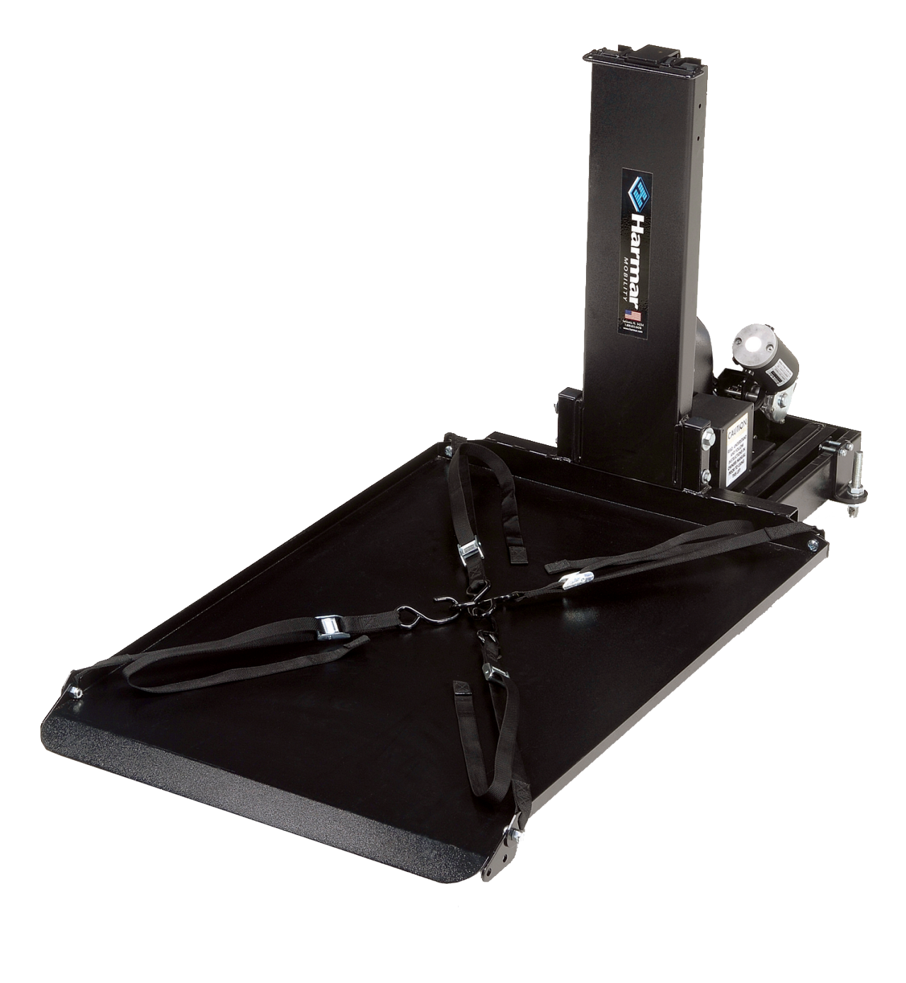 Harmar AL690 Scooter Powerchair Lift securement 