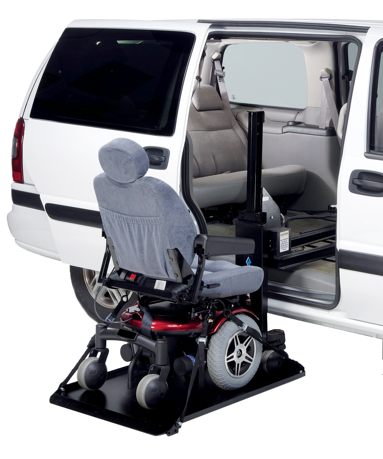 Harmar AL690 Scooter Powerchair Lift installed on vehicle