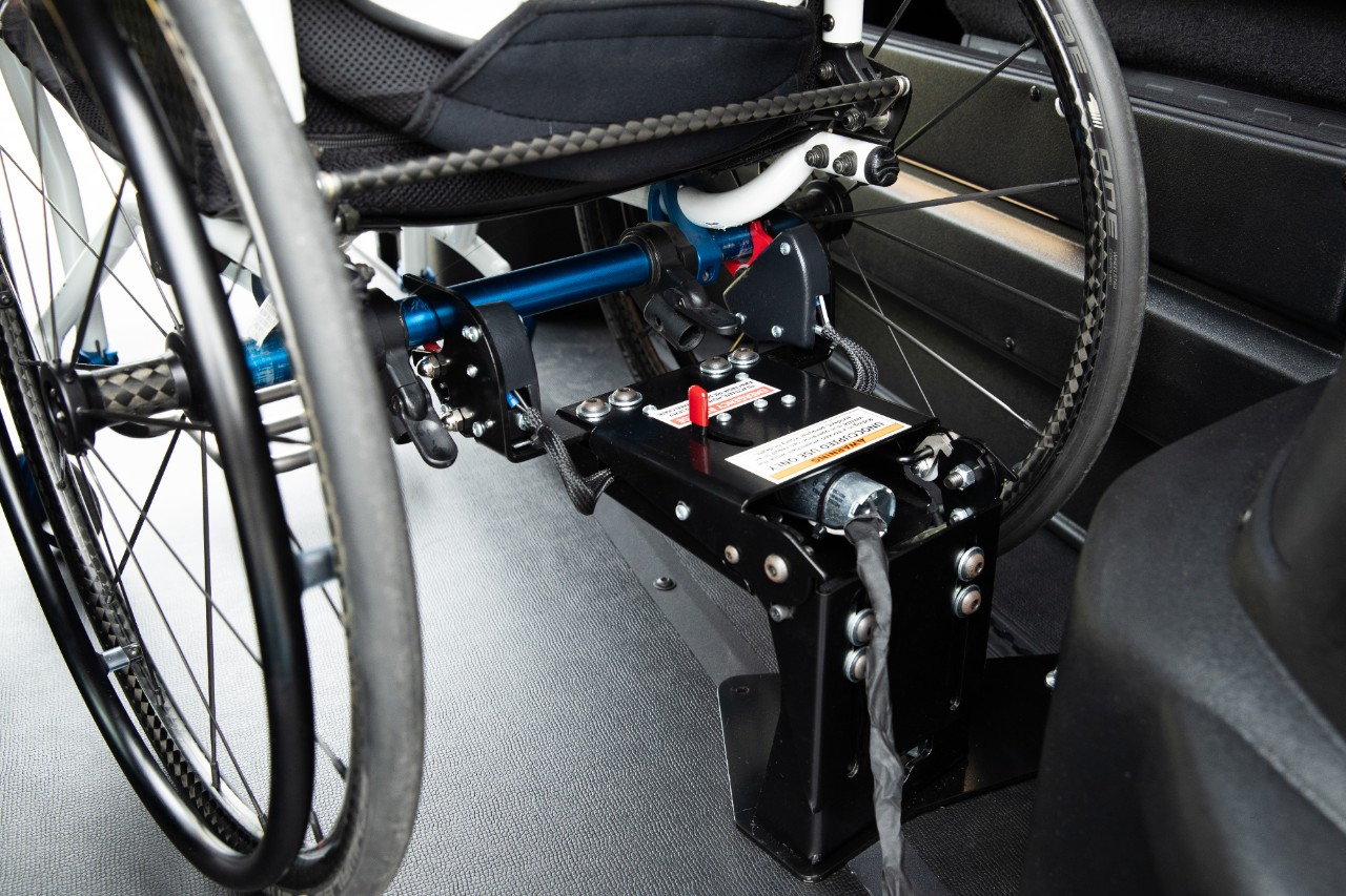 BraunAbility unoccupied wheelchair restraint securement