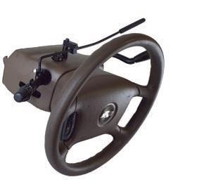 Pedal Extenders, Foot Controls, and Pedal Guards for Cars and Wheelchair Vans Column Mount Turn Signal Lever Closeup