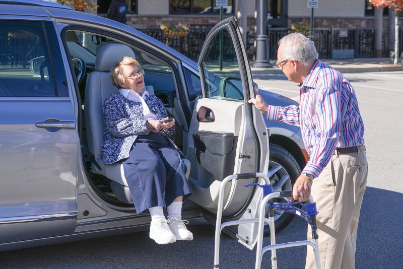 EVO transfer seat in use
