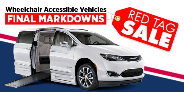 red tag markdowns on wheelchair accessible vehicles