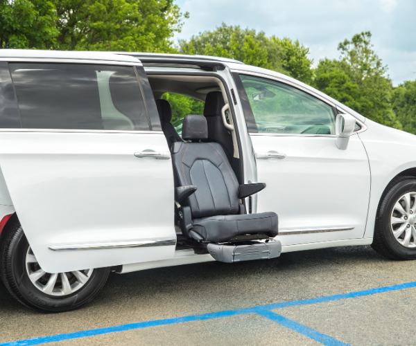 turny accessible seat minivan middle row - 1