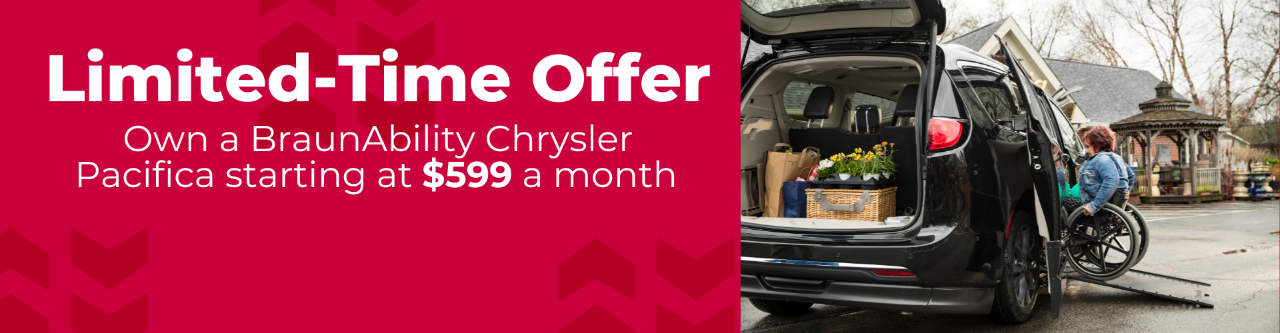 wheelchair vans starting at $599/mo for a limited time only