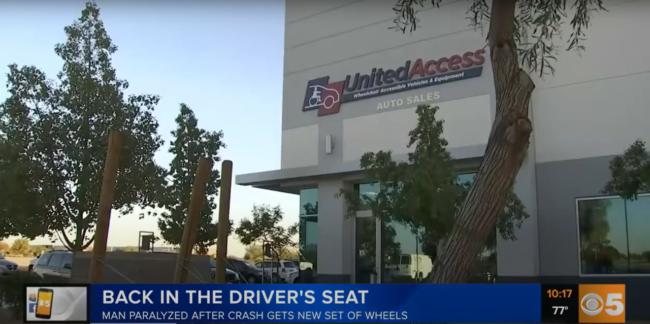 Driving Aids help paralyzed man in Chandler AZ