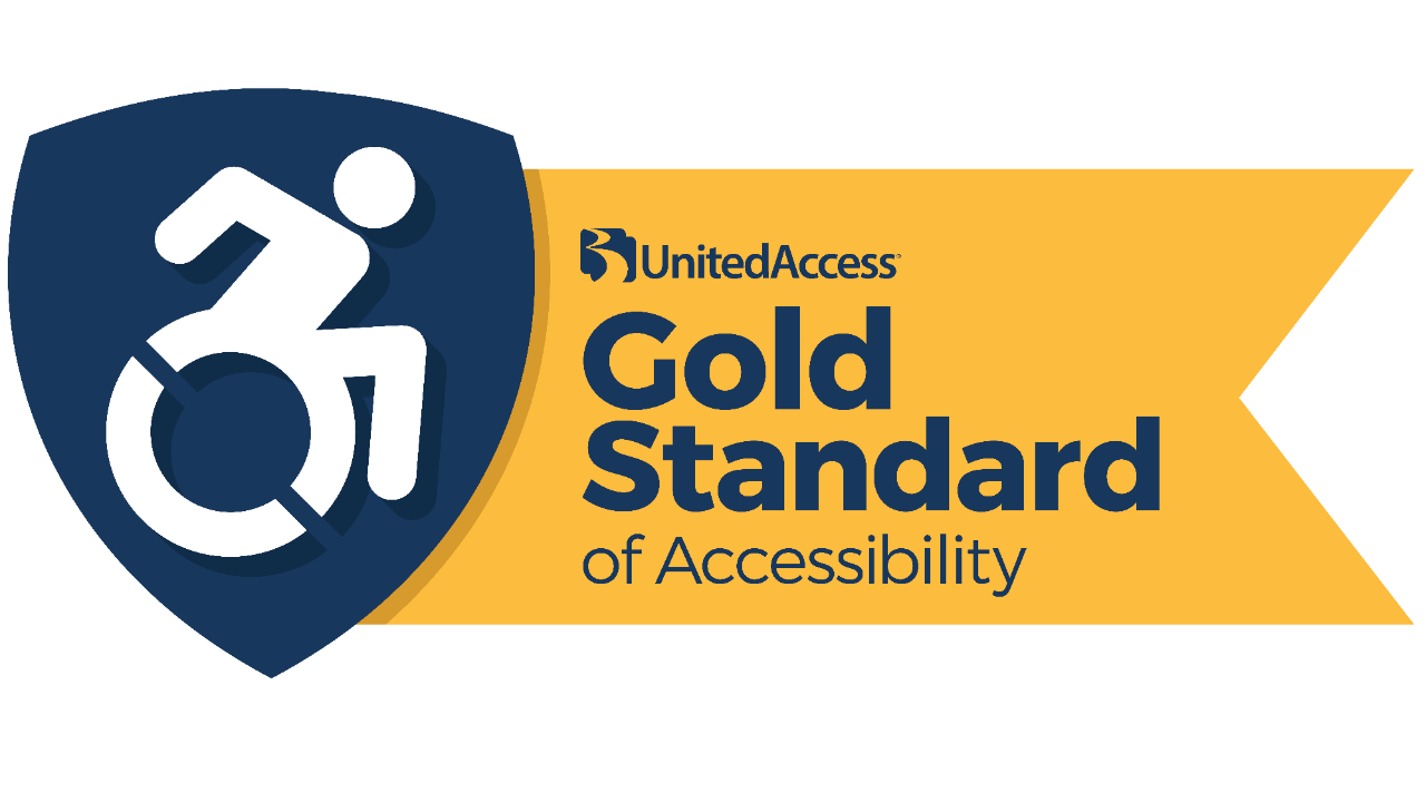 Gold Standard of Accessibility Logo United Access